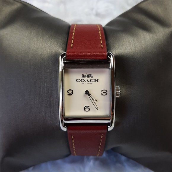 Coach Square Quartz Watch with Leather Belt - Picture 1 of 8